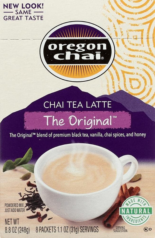 Oregon Chai Original Tea Latte Mix, 8 Ct
