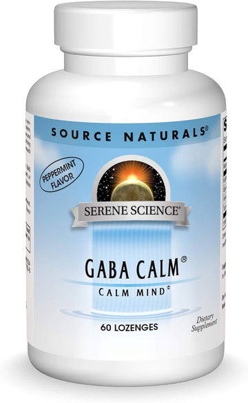 Source Naturals Serene Science, Gaba Calm Quick Dissolving Peppermint Flavor* - 60 Lozenges
