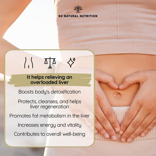 Milk Thistle Detox Complex (38:1) 6840Mg With Artichoke, Choline, Nac, And More. Liver Cleanse Detox And Repair, With, Vitamin B, Selenium And Burdock. 90 Capsules. Vegan. Ce. N2 Natural Nutrition