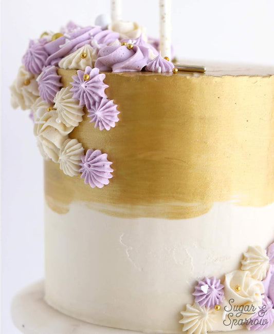 Luster Dust - Super Gold (4G 1X Jar) | Edible Vegan Dust & Paint For Cake Decorating, Ice Cream, Desserts, Cocktails And Beverages By Bakell
