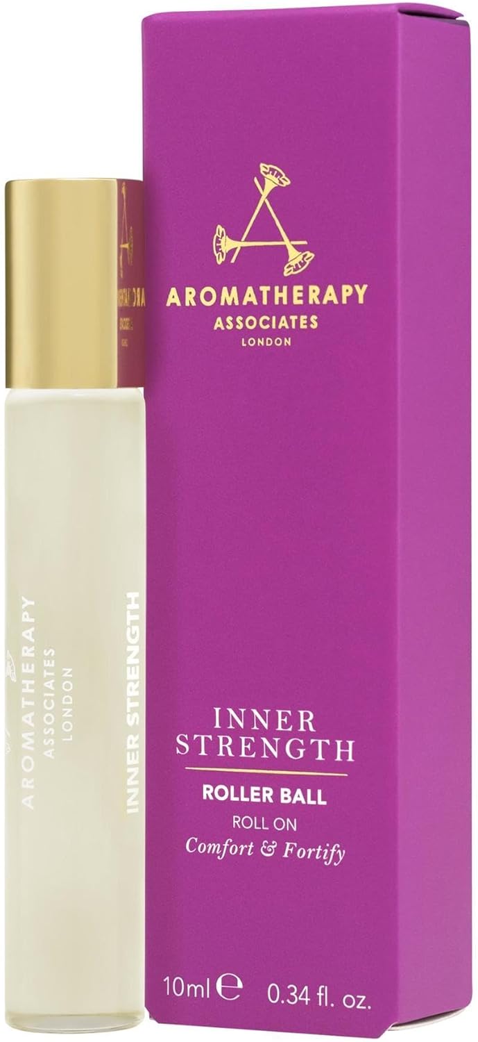 Aromatherapy Associates Inner Strength Roller Ball 10Ml -100% Natural, Hand Crafted Roll On - Encourage, Comforting Clary Sage, Focusing Frankincense & Balancing Geranium, Energising