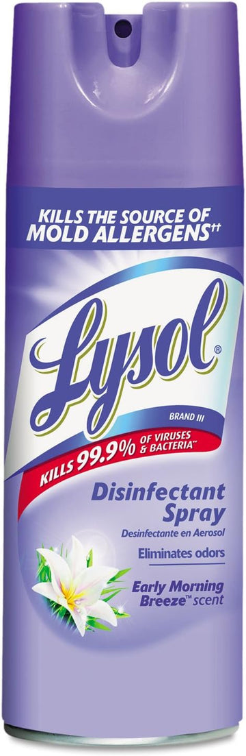 Lysol Disinfectant Spray, Early Morning Breeze, 12.5 oz : Health & Household