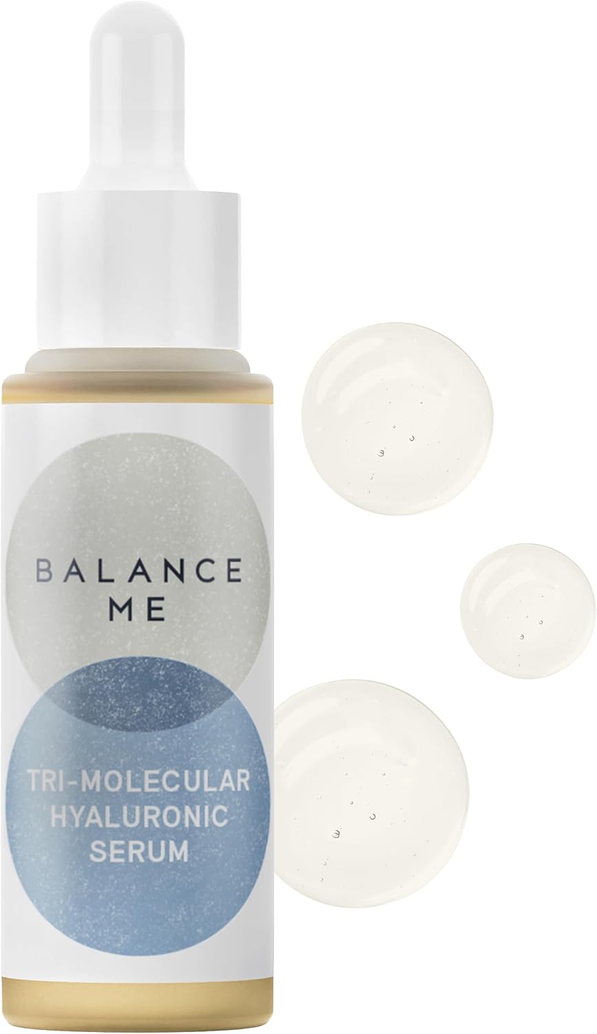 Balance Me Tri-Molecular Hyaluronic Serum 30Ml, Anti-Ageing Face Serum For Mature Skin, With Aloe Vera To Support Hydration And Dry Skin