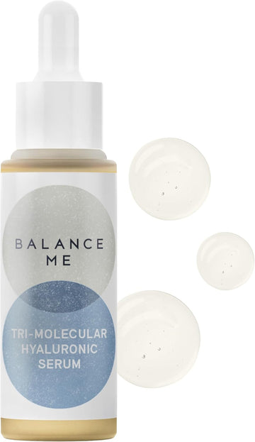 Balance Me Tri-Molecular Hyaluronic Serum 30Ml, Anti-Ageing Face Serum For Mature Skin, With Aloe Vera To Support Hydration And Dry Skin
