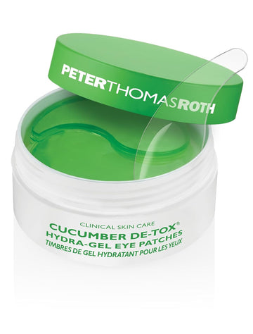 Peter Thomas Roth | Cucumber De-Tox Hydra-Gel Eye Patches | Soothing Under-Eye Patches For Puffiness, Dark Circles, Fine Lines And Wrinkles, 60 Count (Pack Of 1)