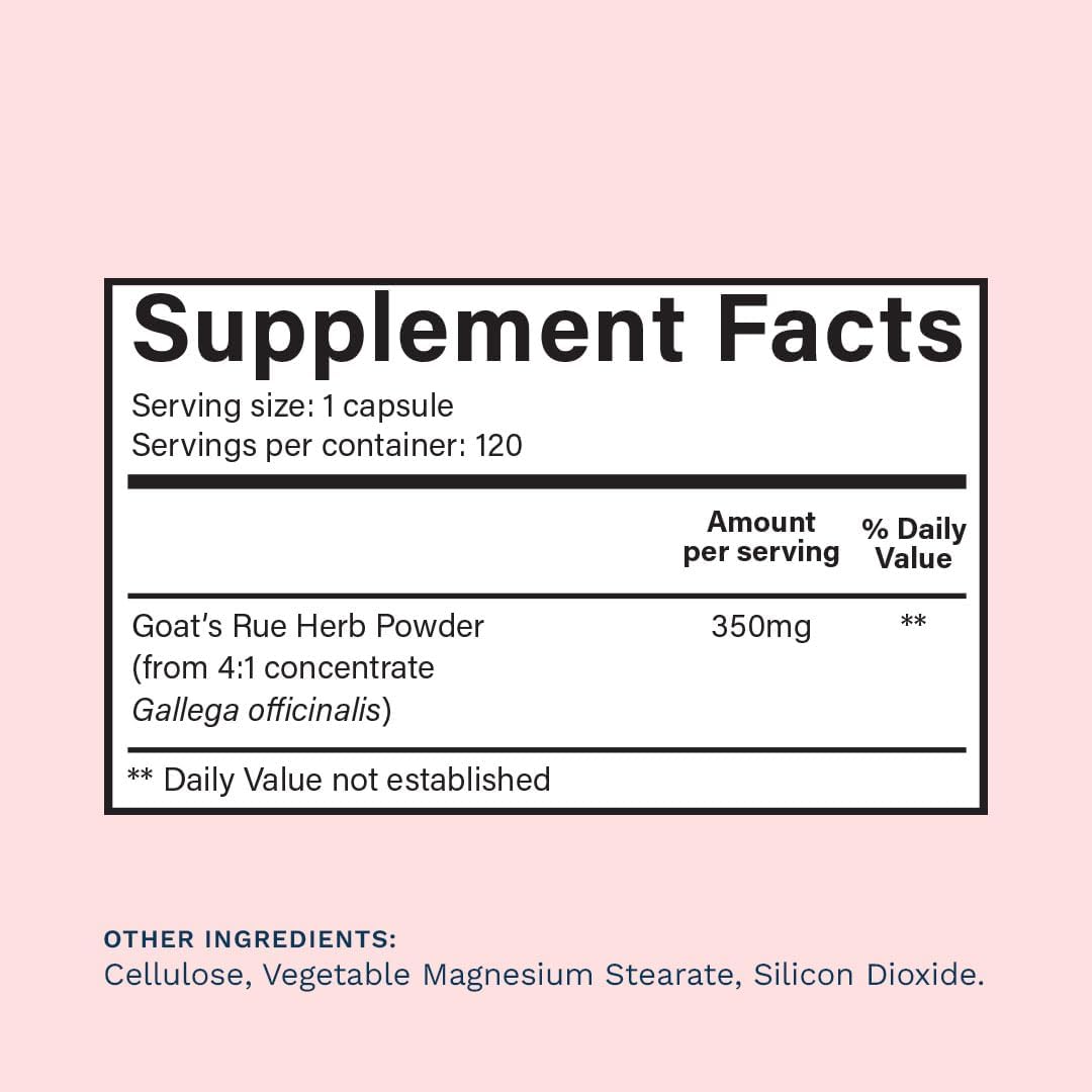 Goat's Rue Lactation Supplement For Increased Breast Milk, Lactation Supplement For Breastfeeding Mothers - Lactation Support For Milk Supply Increase, Breastfeeding Supplements (120 Capsules) : Health & Household