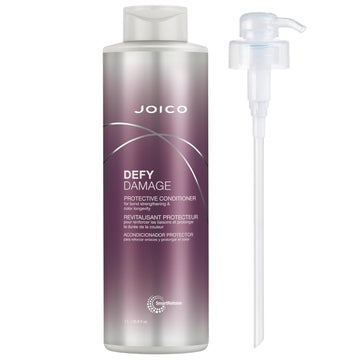 Joico Defy Damage Protective Conditioner | For Color-Treated Hair | Strengthen Bonds & Preserve Hair Color | With Moringa Seed Oil & Arginine