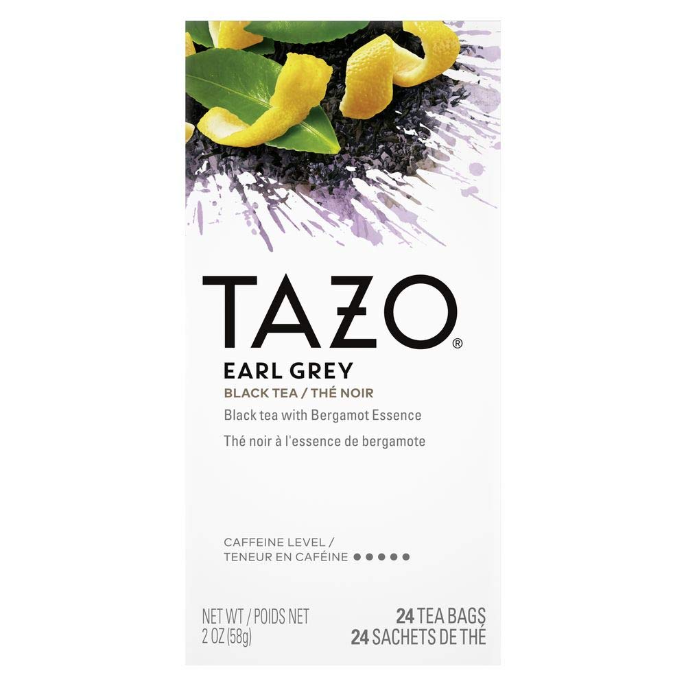 Tazo Earl Grey Enveloped Hot Tea Bags Non Gmo, 144 Count (Pack Of 6)