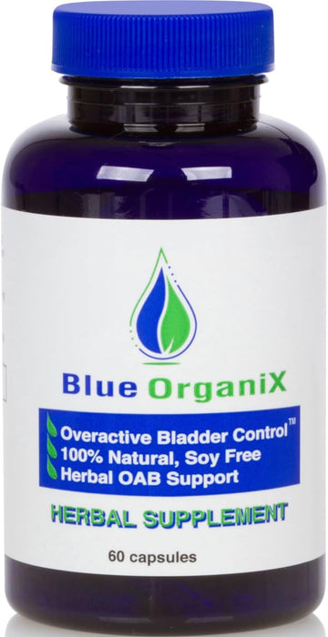 Overactive Bladder Control For Women And Men Support, Frequent Urination, Nocturia Or Incontinence, 60 Vegetarian Capsules, 1 Bottle, Soy Free Pumpkin Seed Extract Supplement