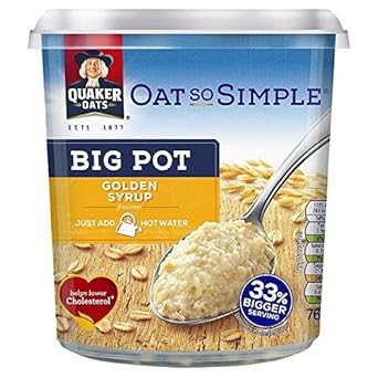 Quaker Oat So Simple Golden Syrup Porridge Big Pot - 76G (0.17Lbs)