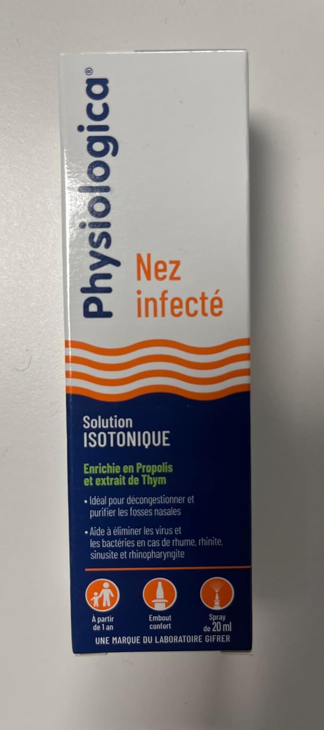 Gifrer Physiologica Isotonic Solution Infected Nose Spray 20Ml