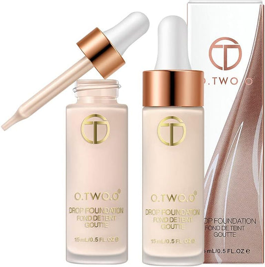 O.Two.O Light Breathable Dropper Liquid Foundation, Natural Brightening, Moisturizing And Makeup Bb Cream Makeup. (9122-1)