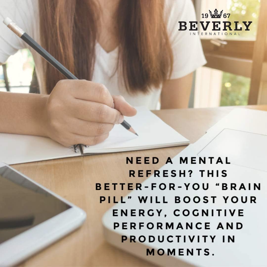 Beverly International Fast-Up, 90 Capsules. Feel-Better, Get Clarity, Clear Focus-Brain Booster. Ups Mood, New Energy, Pre-Workout Fuel, Motivation And Cognitive Performance In Moments. : Health & Household