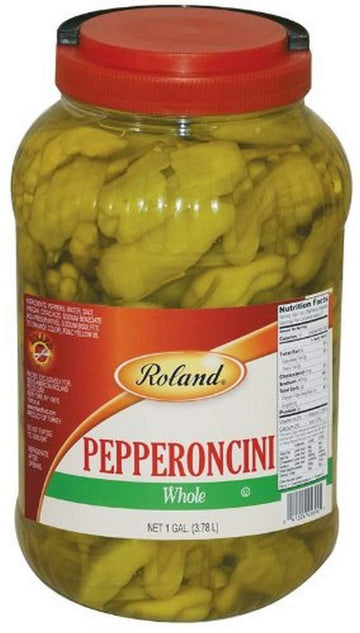 Roland Foods Whole Pepperoncini Peppers, 1 Gallon Jar, Pack Of 2