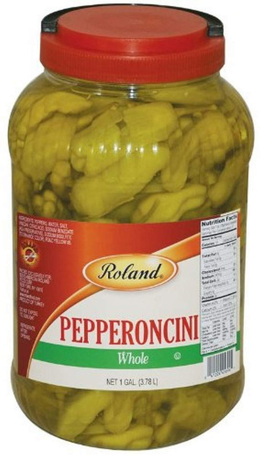 Roland Foods Whole Pepperoncini Peppers, 1 Gallon Jar, Pack Of 2