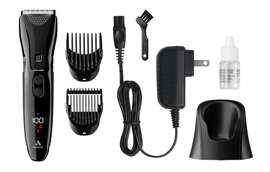 Andis Explorer Waterproof Beard & Body Trimmer: Precision Cutting, Advanced Features, And Long-Lasting Power, Lithium Ion Battery, 4 Function Display, Ceramic Cutter, Turbo Mode, Black, 562066