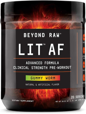 BEYOND RAW LIT AF | Advanced Formula Clinical Strength Pre-Workout Pow