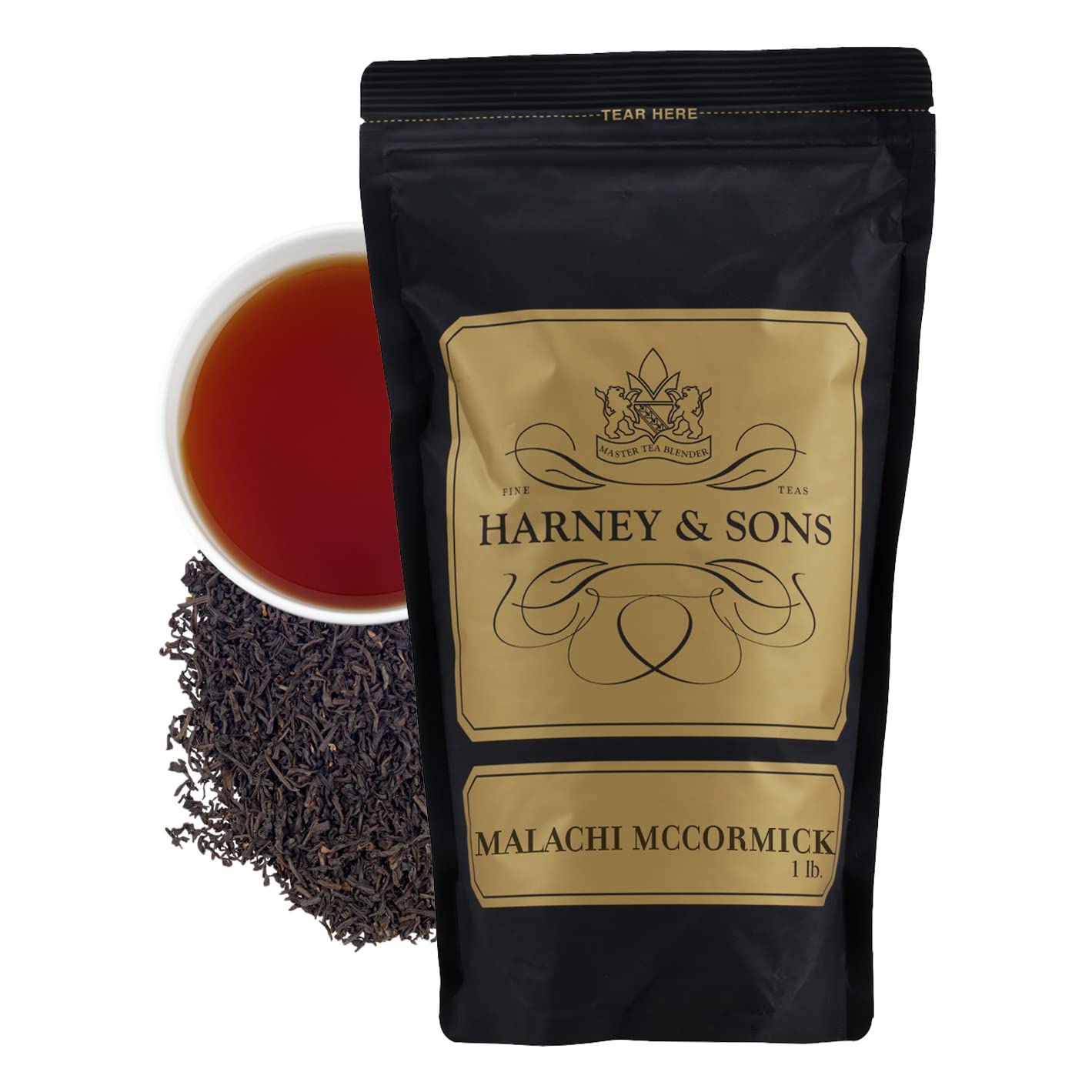 Harney & Sons Malachi McCormick's Blend, 16 oz Loose Leaf Tea w/Assam & Keemun : Grocery & Gourmet Food