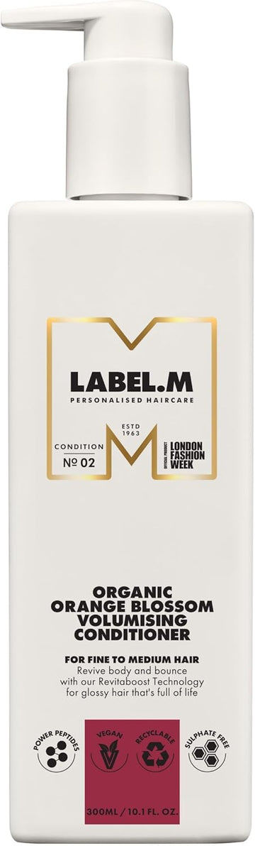 Label.M Organic Orange Blossom Volumising Conditioner 300Ml – With Recyclable Pump