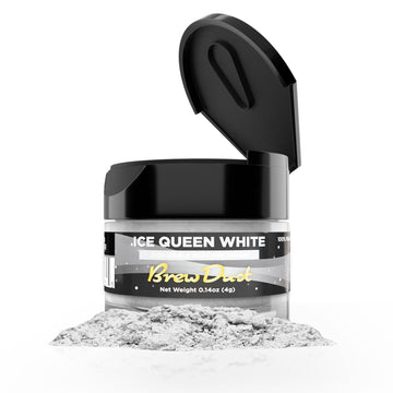Bakell Brew Dust - Ice White (4G) | Edible Shimmery Drink Glitter For Beverages, Drinks & Cocktails