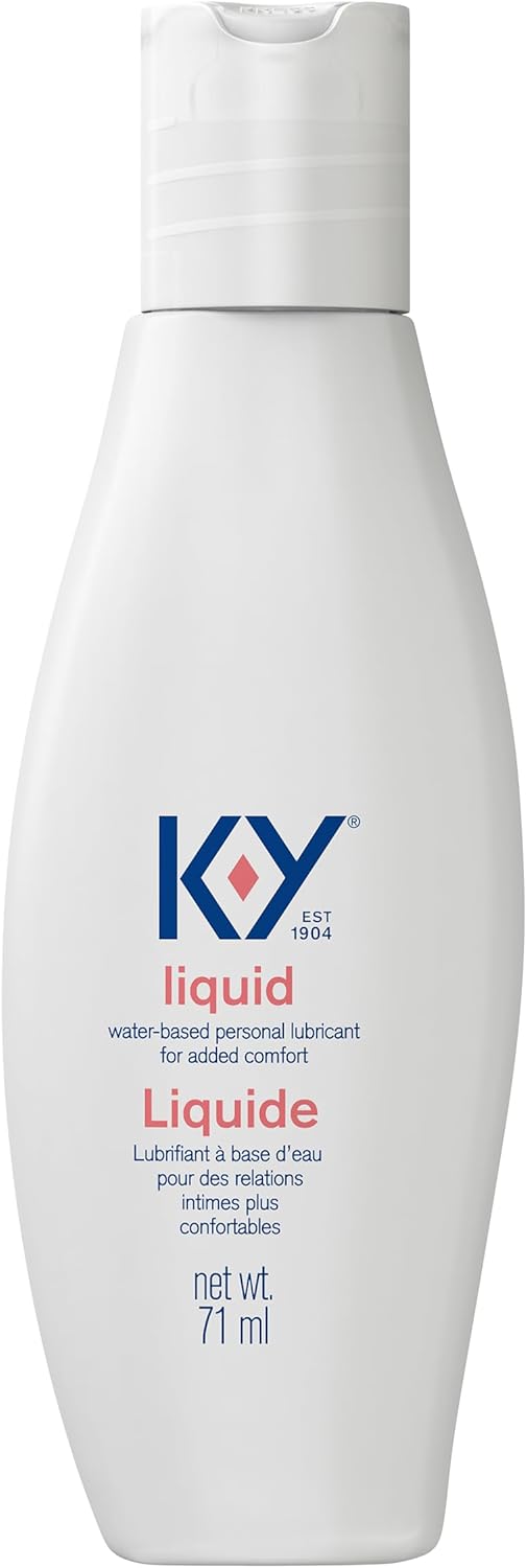 K-Y Water Based Lube Liquid 2.4 Fl Oz Adult Toy Friendly Personal Lubricant For Couples, Men, Women, Massage Pleasure Enhancer, Vaginal Moisturizer, Ph Balanced, Paraben Free, Latex Condom Compatible