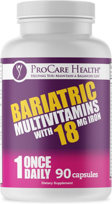 ProCare Health | Bariatric Multivitamin | Capsule | 18mg | 90 Count