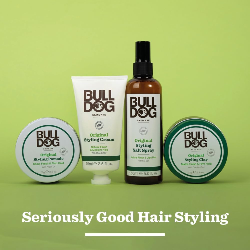 Bulldog Skincare Original Hair Styling Salt Spray 150ml - Hair Styling Spray for Men - Natural Finish & Light Hold : Amazon.co.uk: Beauty