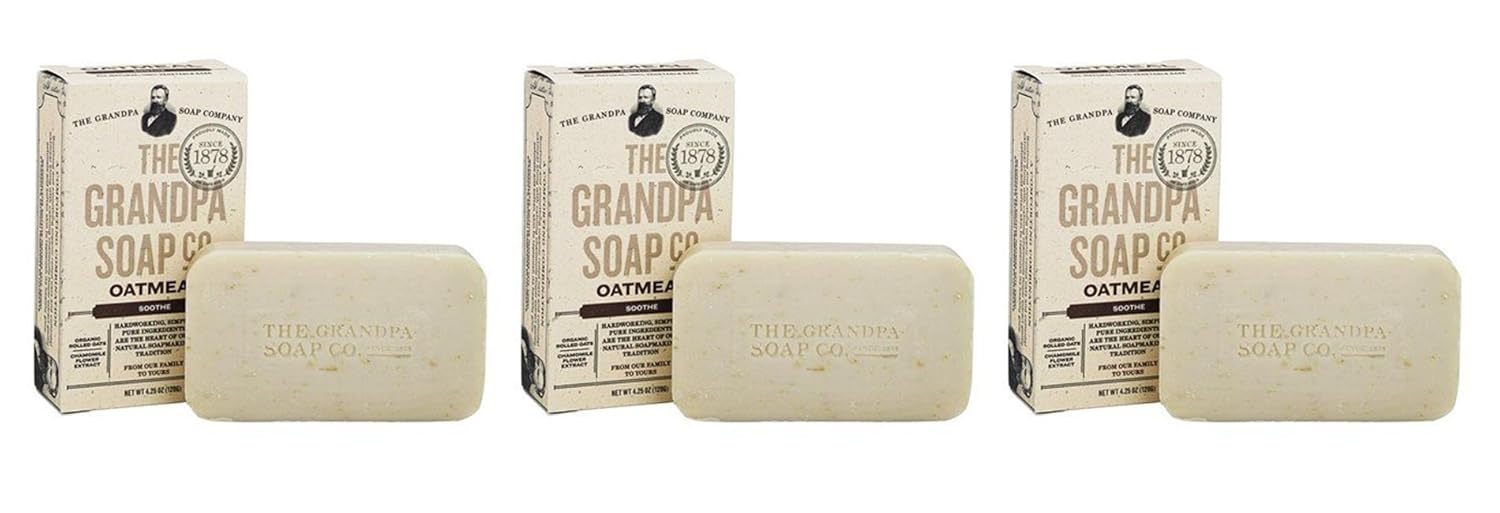 Grandpas Soap Bar Oatmeal, 4.25 Oz (3 Pack)