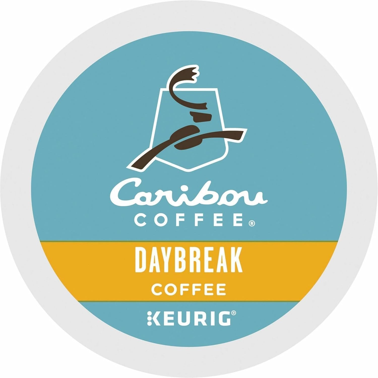Caribou Coffee Daybreak Morning Blend, Single-Serve Keurig K-Cup Pod, Light Roast Coffee, 24 Count
