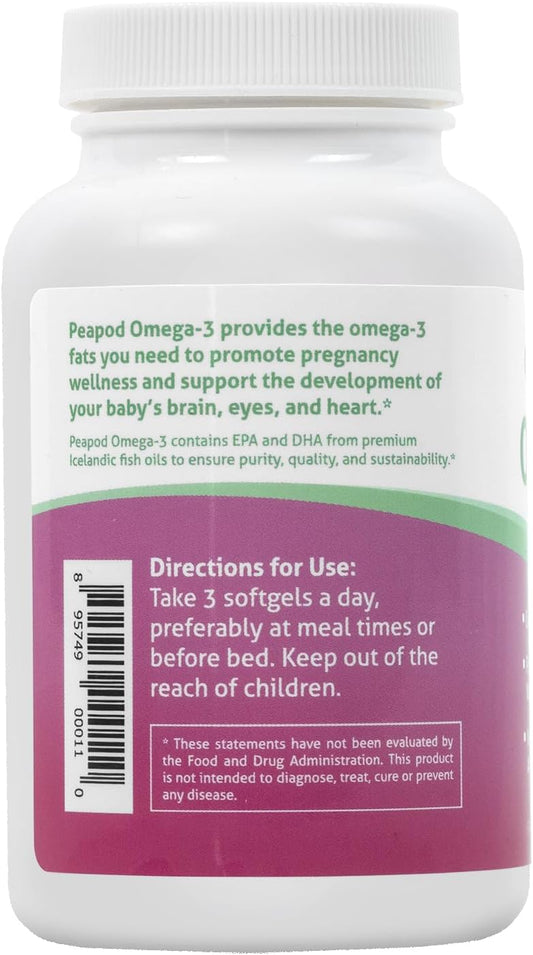 Peapod Omega-3 Premium Icelandic Fish Oil Supplement for Healthy Pregn