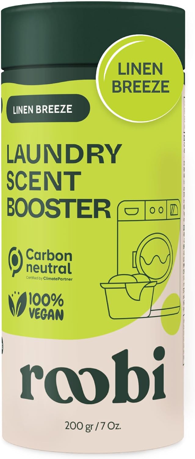 Sustainable Laundry Scent Booster Beads. Linen Breeze Fragrance Laundry Beads. Up to 20 Washing Cycles. Carbon Neutral, 100% Vegan