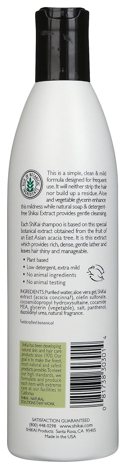 ShiKai Everyday Gentle Cleansing Shampoo (12oz, Pack of 2) | Extra Mild, Gentle, Low Detergent Formula | With Aloe Vera for Healthy, Shiny Hair : Beauty & Personal Care