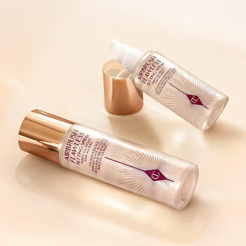 Charlotte Tilbury Airbrush Flawless Setting Spray Duo – 1 Full Size + 1 Travel Size (Limited Edition)