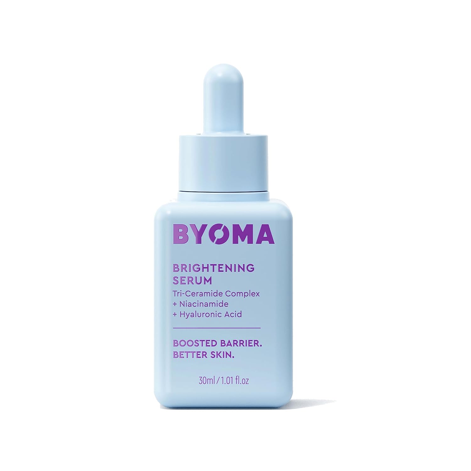 Byoma Brightening Serum - Barrier Repair Serum - Brightening & Hydrating Face Serum With Hyaluronic Acid, Niacinamide & Ceramides - Hyaluronic Acid Serum For Face, Glowing, Radiant Skin - 1.01 Fl. Oz