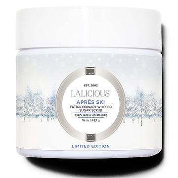 Lalicious Après Ski Extraordinary Whipped Sugar Scrub - Limited Edition Exfoliating Body Scrub With Winter Spices, Citrus Peel & Teakwood (16Oz)