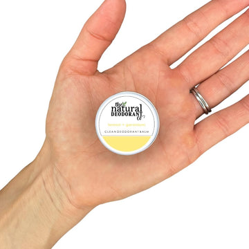 The Natural Deodorant Co. Mini/Sample Size 10G, Citrus & Black Pepper Clean Deo Balm, Lasts 10 Days, All Day Protection