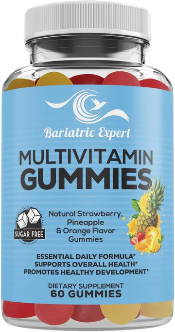 Bariatric Expert Multivitamin Sugar Free Gummies ? Fast-Melting Dietary Supplement for Adults Post Bariatric Surgery, Nutritionist Recommended, 60 Count