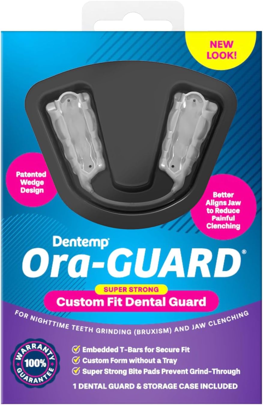 Dentemp Ora-Guard Custom Fit Dental Guard - Bruxism Night Guard for Teeth Grinding - Mouth Guard for Clenching Teeth at Night - Comfortable Mouth Guard for Sleeping - Relieve Soreness in Jaw Muscles…