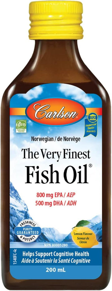 Carlson - The Very Finest Fish Oil, 1600 mg Omega-3s, Liquid Fish Oil