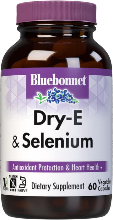 Bluebonnet Dry E-400 Iu Plus Selenium Vegetarian Capsules, 60 Count