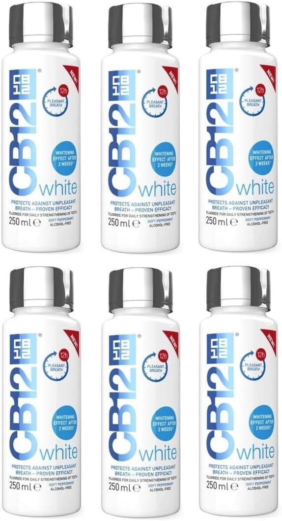 Cb12 White Mouthwash 250Ml (Pack Of 4)