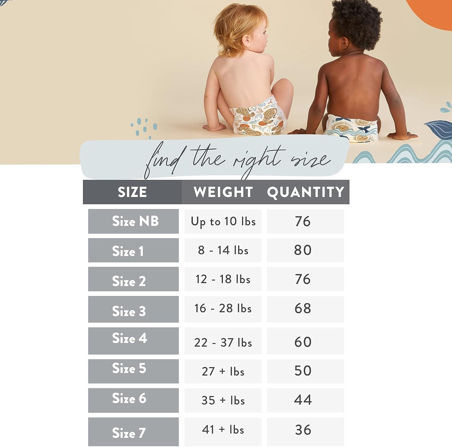 The Honest Company Clean Conscious Diapers | Plant-Based, Sustainable | Color Me Paisley + Grow Together | Club Box, Size 6 (35+ Lbs), 44 Count