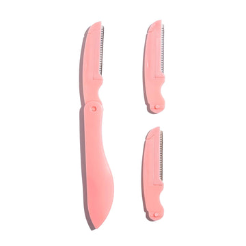 Mcobeauty Super Smooth Facial And Brow Razor - Comfortably Removes Facial Hair - Allows For Smoother Application Of Complexion Products - Precision Blade Shapes The Brow And Arch Easily - 3 Pc