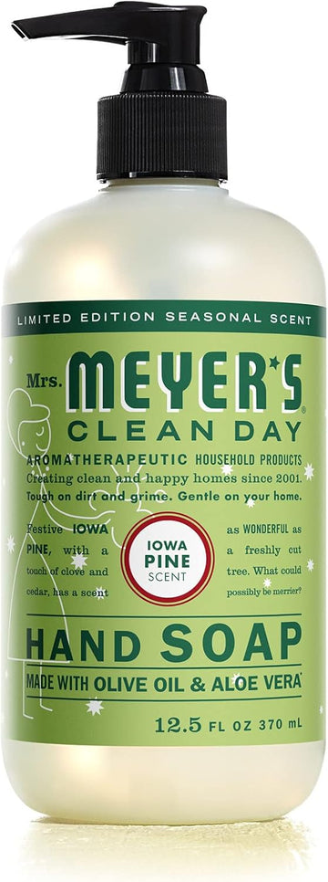 Mrs. Meyer'S Clean Day Liquid Hand Soap, Cruelty Free And Biodegradable Hand Wash Formula Made With Essential Oils, Iowa Pine Scent, 12.5 Fl Oz Bottle (Pack Of 1)