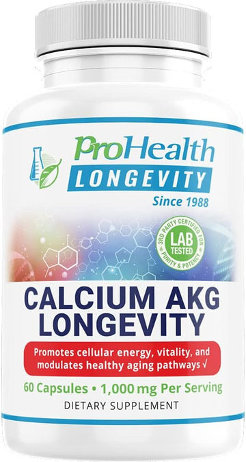 ProHealth Calcium AKG Longevity (Alpha Ketoglutarate) (1,000 mg per 2