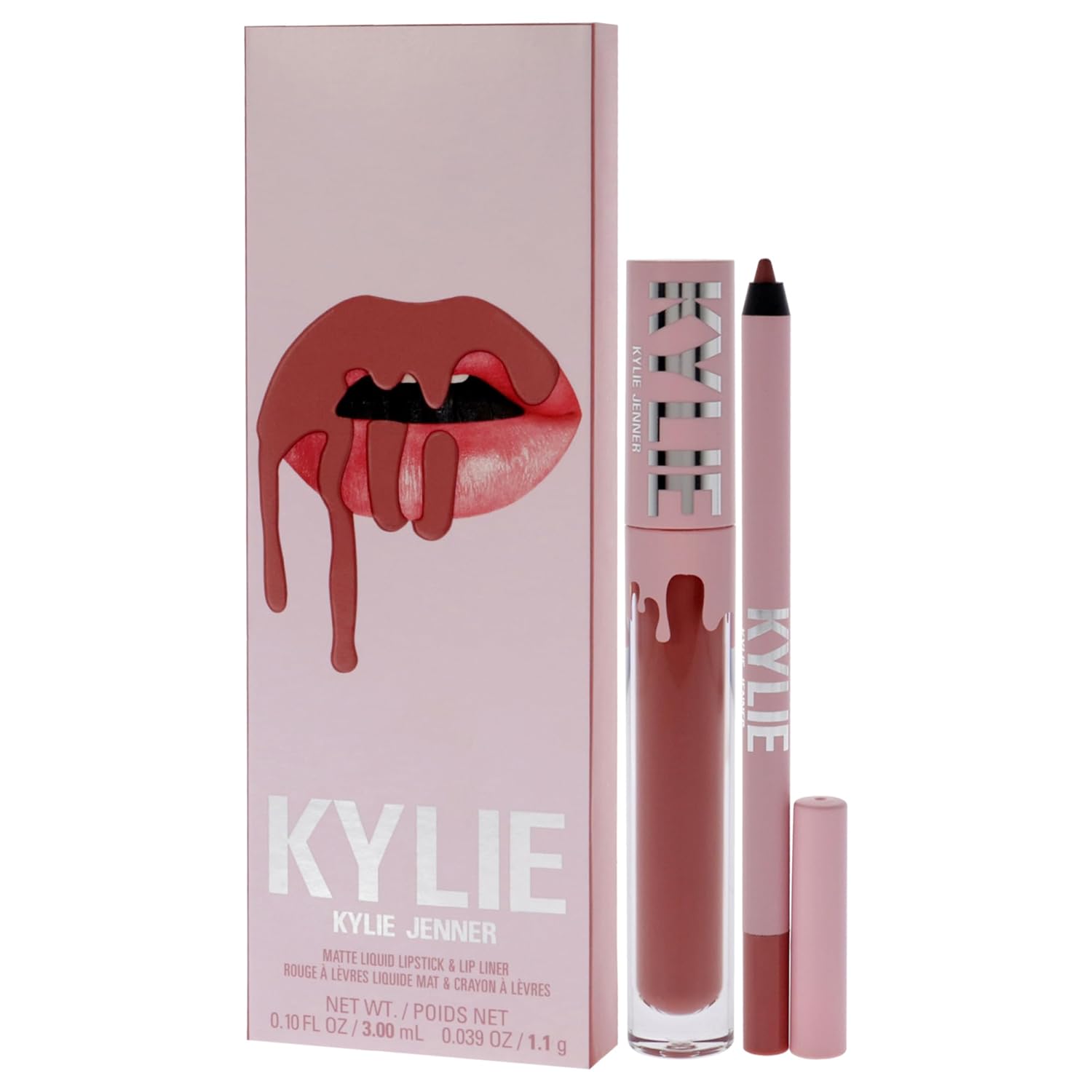 Kylie Cosmetics Matte Lip Kit - 301 Liquid Angel For Women - 2 Pc 0.10Oz Matte Liquid Lipstick, 0.03Oz Lip Liner : Beauty & Personal Care