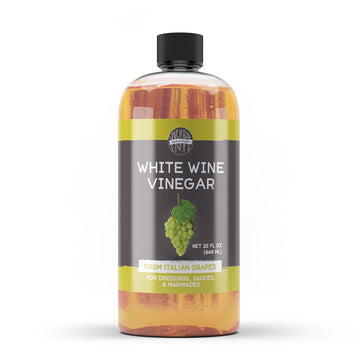 Birch & Meadow 32 Fl Oz, White Wine Vinegar, Made In Italy From First Quality Grapes, Non Gmo