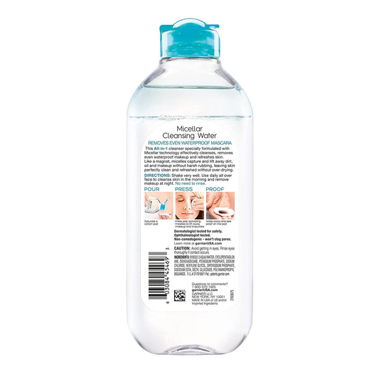 Garnier Micellar Cleansing Water 13.5 Ounce (Removes Mascara) (399Ml) (2 Pack)