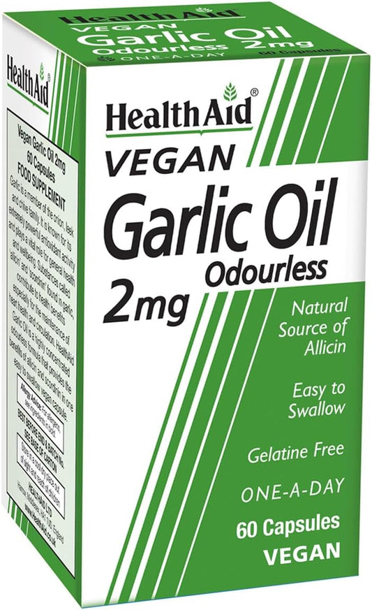 Healthaid Garlic Oil 2Mg 60 Vegicaps