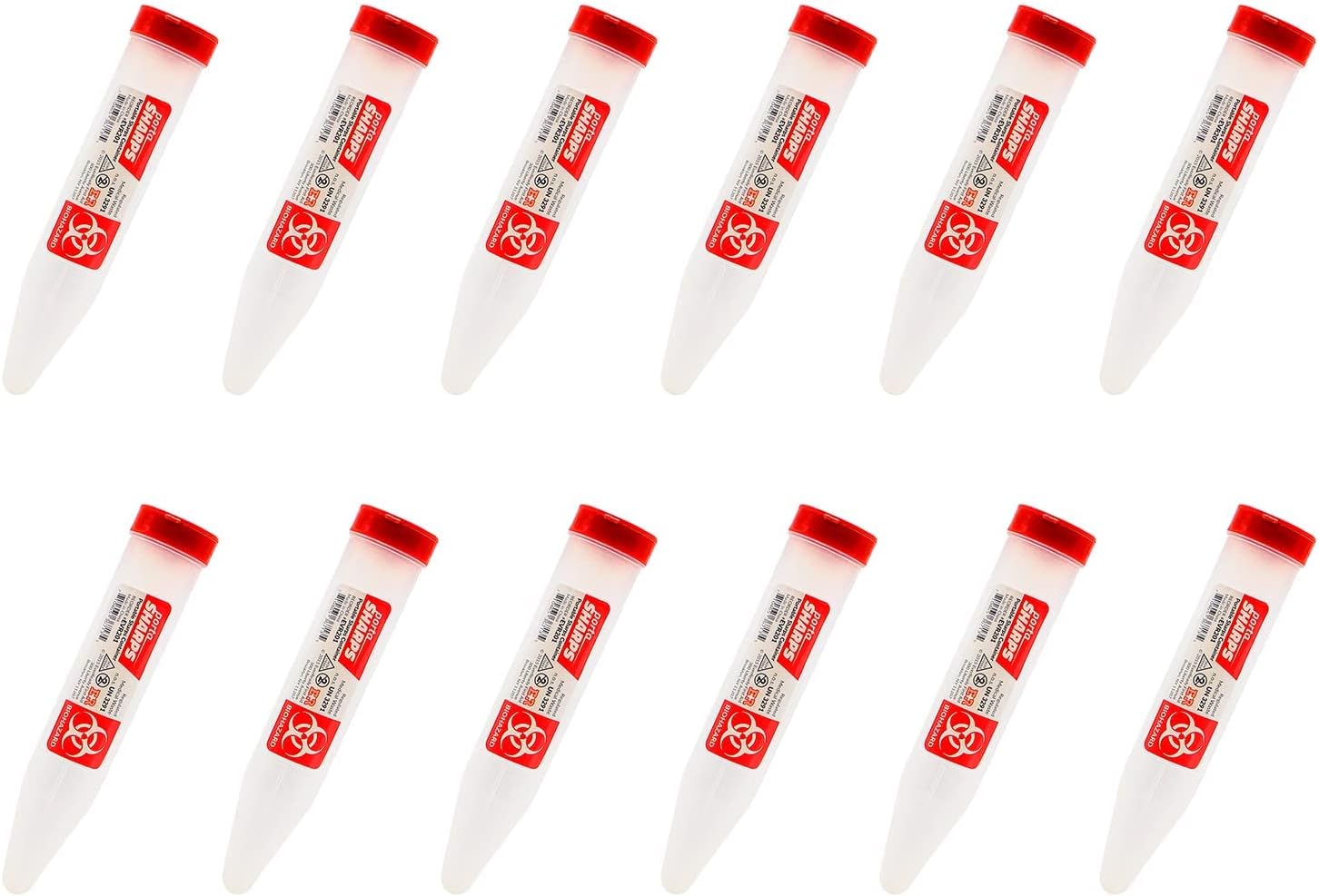 Ever Ready First Aid Porta Sharps Transportable Sharps Container With Locking Mechanism - 12 Count